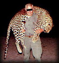 Evil Hunter Who Has Killed a Beautiful Leopard