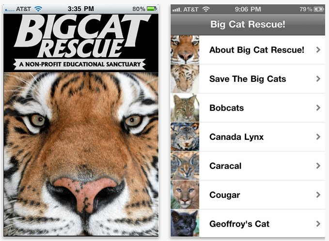 Big Cat App  AdvoCat News 2011 10 Screen shot 2011 10 06 at 10