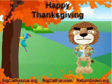 Thanksgiving eCard - Dancing Lion 