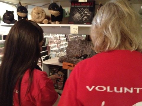 Volunteers of all shirt colors and experience levels helped with inventory