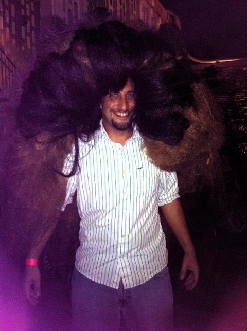 Dr Justin Boorstein dons the mane at the Mane Event fundraiser