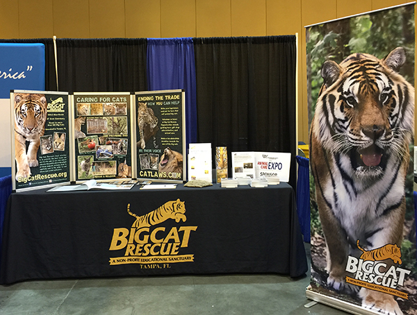 Expo Booth  Big Cat Rescue at HSUS Animal Care Expo ExpoBooth