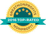 Great Non Profits  Oct 14 2016 GreatNonProfits2016 top rated awards badge