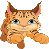 clipart lynx leaping