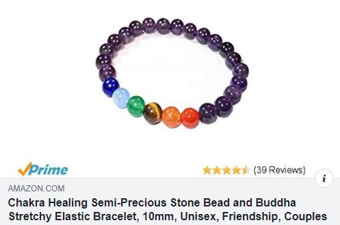 Chakra Healing Semi-Precious Stone Bead & Buddha Bracelet