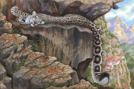Cloe Snow Leopard Butterfly by Jennifer Gwynne Oliver