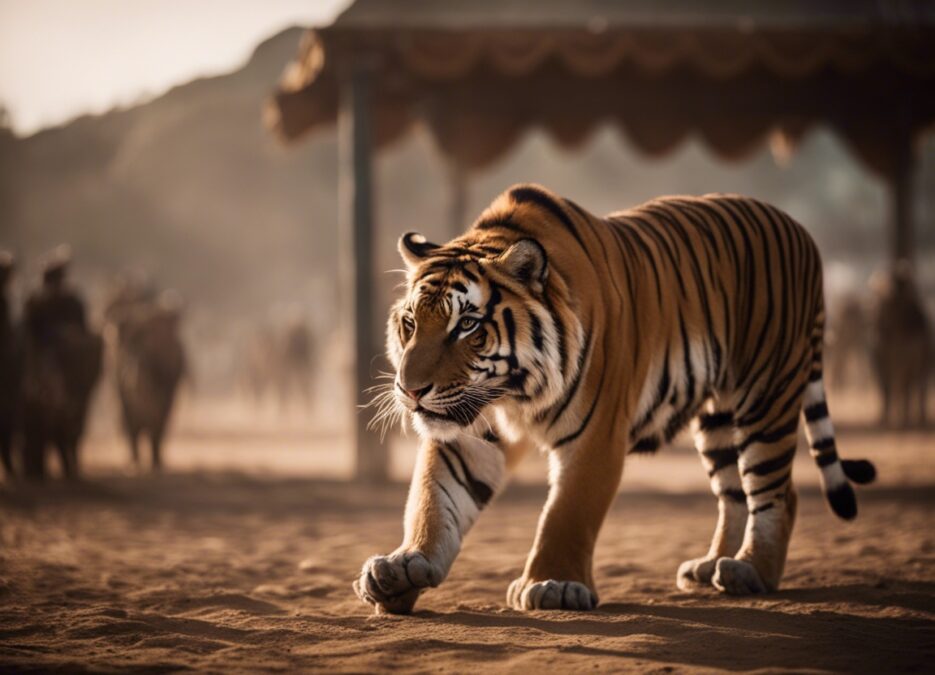 escaped tiger from circus